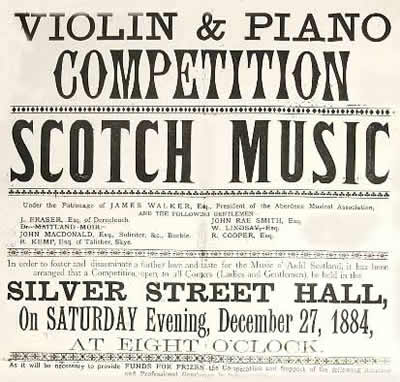 violin and piano competition poster