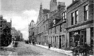 Marischal Street, late 1800s,  Looking eastward, the towering Music Hall can be seen distant right. courtesy Arbuthnot Museum