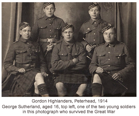 Gordon Highlanders at Peterhead, 1914