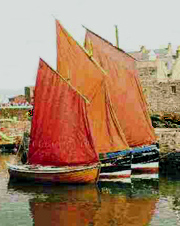 Vintage sail boats